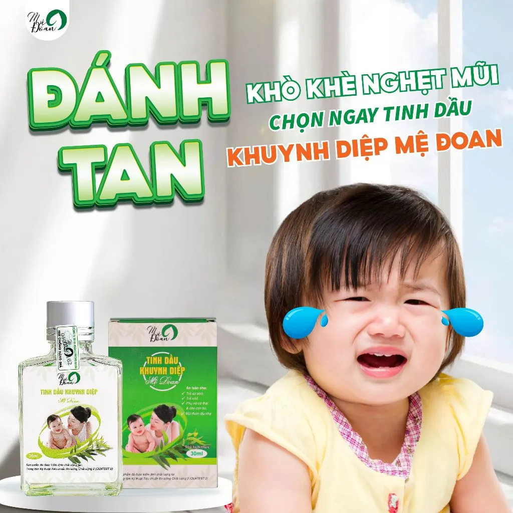 Ảnh Tinh dầu khuynh diệp cho bé Mệ Đoan giữ ấm phòng cảm lạnh giảm ho sổ mũi 30ml 2