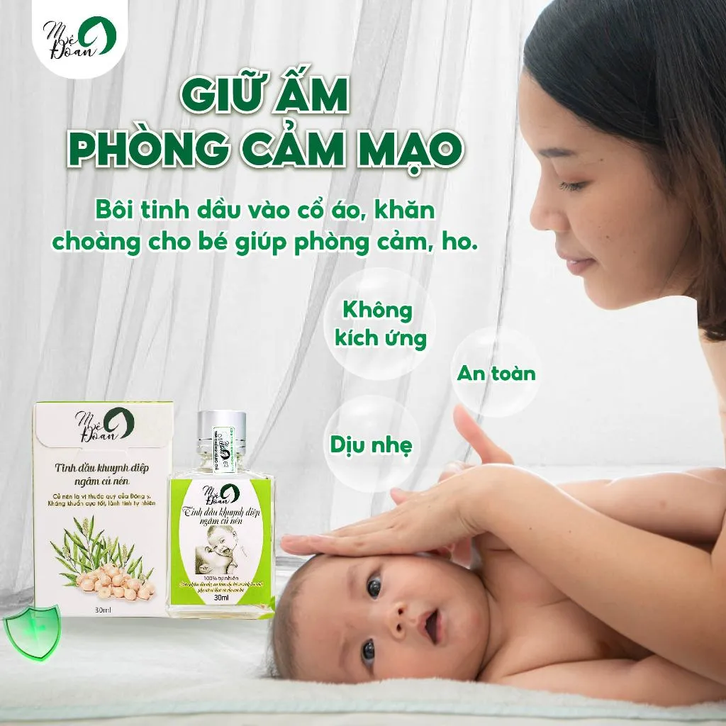 Ảnh Tinh dầu khuynh diệp củ nén Mệ Đoan cho bé giữ ấm kháng khuẩn phòng cảm lạnh 30ml 3