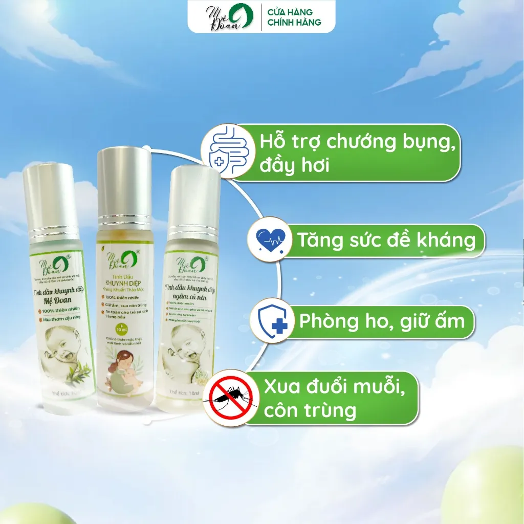 Ảnh - Tinh dầu khuynh diệp dạng bi lăn Đoan hỗ trợ giữ ấm, phòng cảm mạo, thiết kế nhỏ gọn tiện lợi dung tích 10ml 3