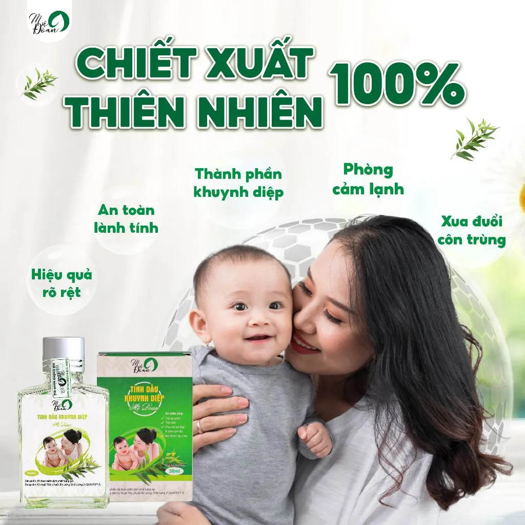Ảnh Tinh dầu khuynh diệp Mệ Đoan, nguyên chất, giữ ấm. Dầu khuynh diệp xông phòng 3