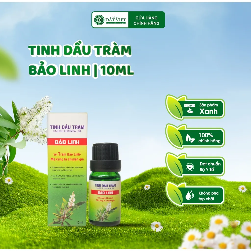 Ảnh Tinh dầu tràm Bảo Linh dung tích 10ml - Giữ ấm cho bé, phòng cảm ho, ngạt mũi, xua đuổi côn trùng 1