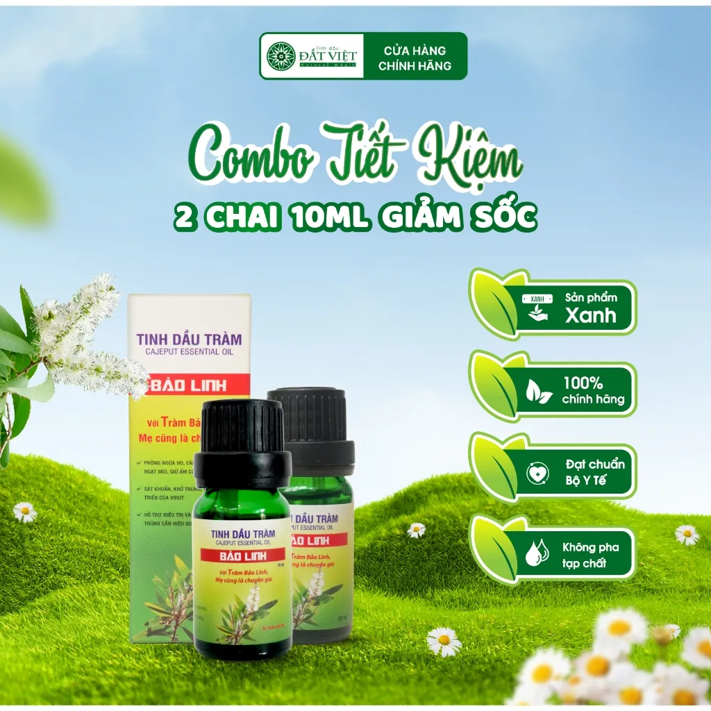 Ảnh Tinh dầu tràm Bảo Linh dung tích 10ml - Giữ ấm cho bé, phòng cảm ho, ngạt mũi, xua đuổi côn trùng 2