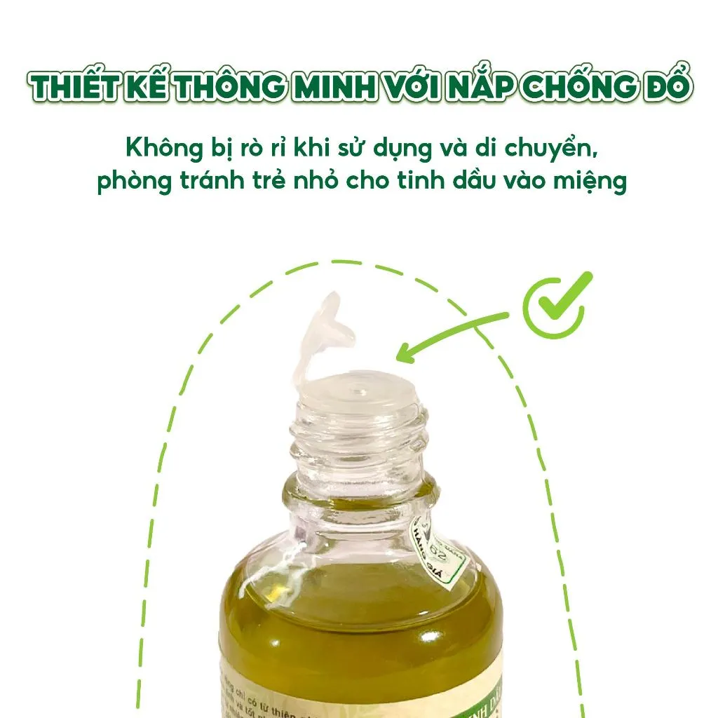 Ảnh Tinh dầu tràm cho bé, nguyên chất, giữ ấm. Tinh dầu tràm gió Mệ Đoan cho bé sơ sinh 50ml 3
