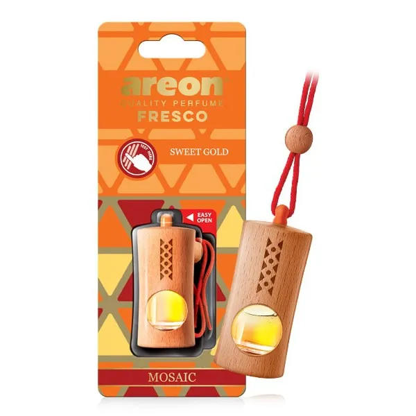 Ảnh Tinh dầu treo ô tô hương gỗ mix vani - Areon Sweet Gold 1