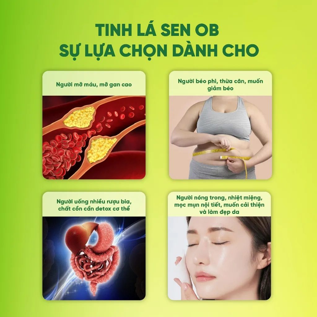 Ảnh Tinh Lá Sen OB Detox Cần Tây, Lá Sen, Trà Xanh Hỗ Trợ Giảm Cân, Thon Dáng, Đẹp Da (Hộp 50g) 1