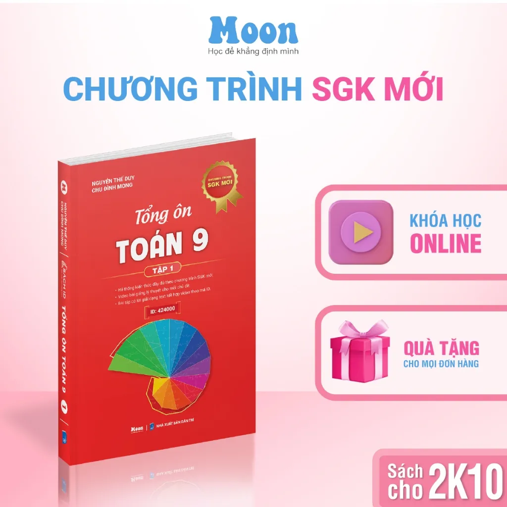Ảnh Toán 9 Chương trình mới : Sách toán 9 ôn thi vào 10, tổng ôn toán học lớp 9  | Sách ID 4