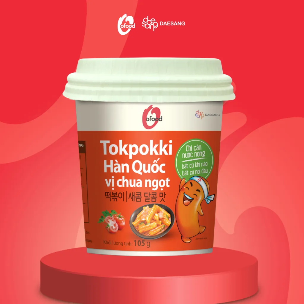 Ảnh Tokbokki Hàn Quốc O'food ăn liền hộp 105g 1