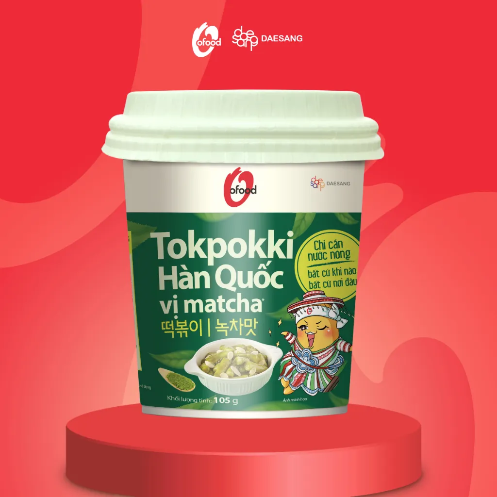 Ảnh Tokbokki Hàn Quốc O'food ăn liền hộp 105g 2