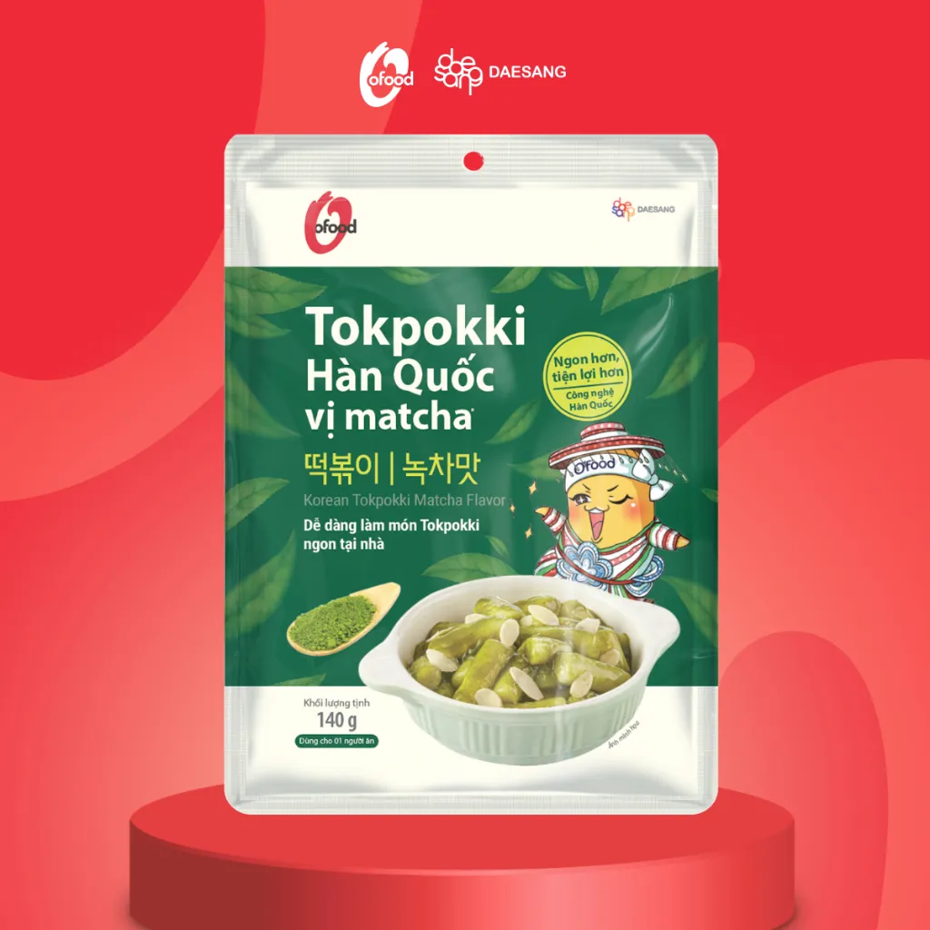 Ảnh Tokbokki Hàn Quốc O'food gói 140g 1
