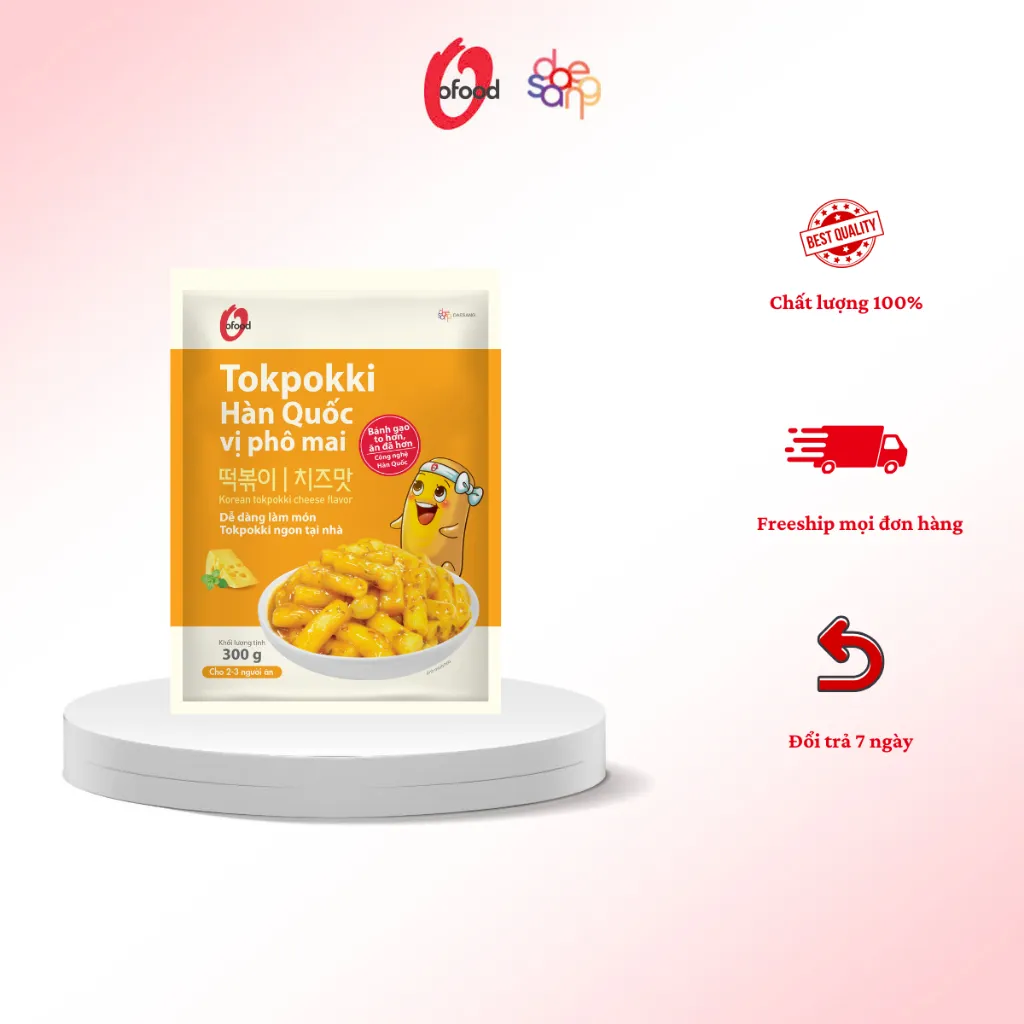 Ảnh Tokbokki / tokpokki Hàn Quốc O'food gói 300gr, 2 vị 3