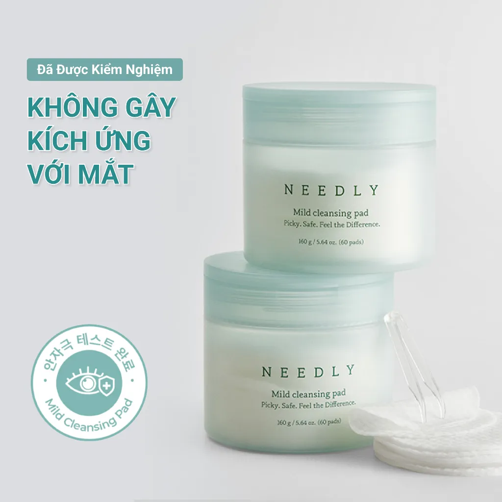 Ảnh Toner Pad Needly Mild Cleansing Tẩy Trang Làm Sạch Bụi Mịn 160G 60 Miếng 4
