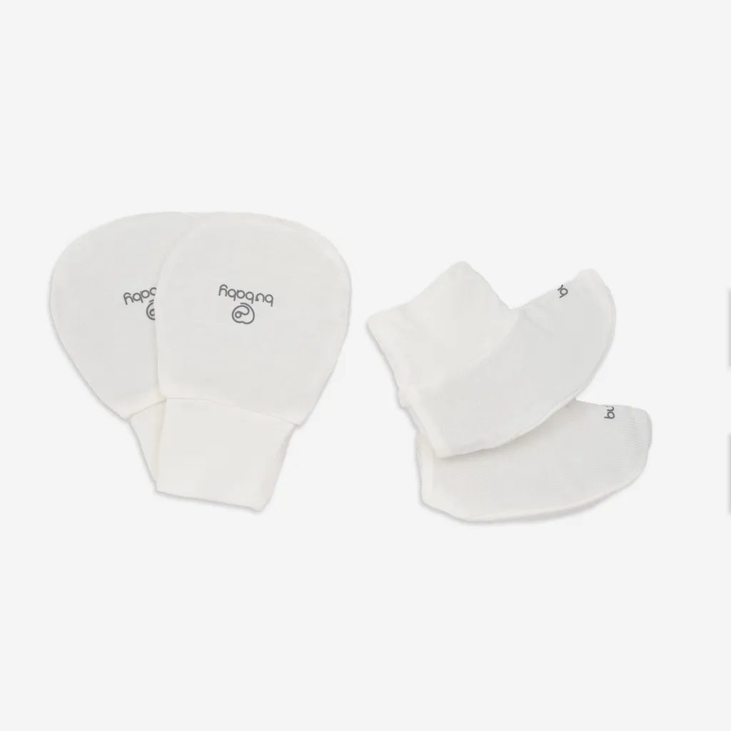 Ảnh Tổng hợp các set Bao Tay Bao Chân BU Baby sợi tre mềm mướt | Phụ kiện BU Baby chính hãng 4