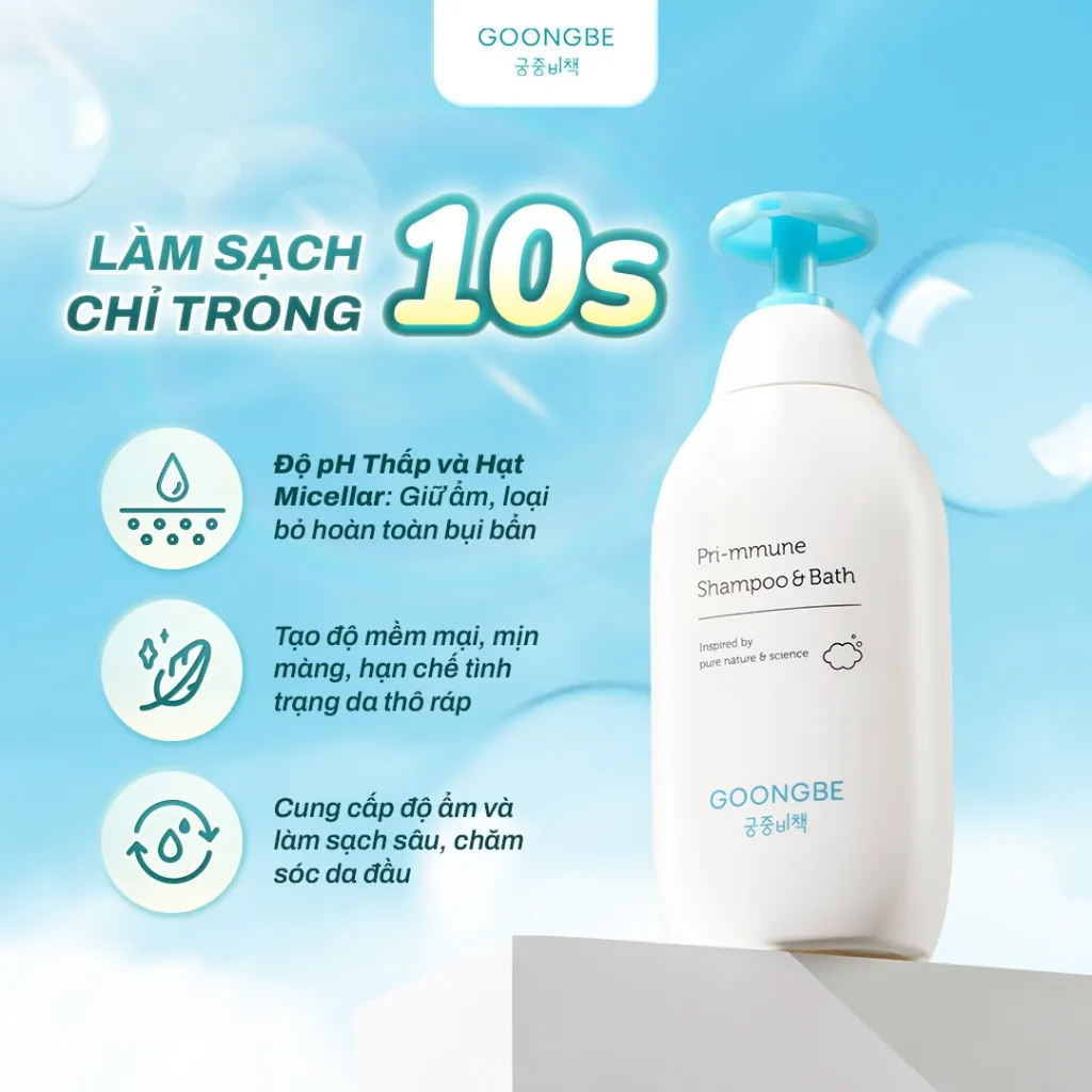 Ảnh Tổng Hợp Dòng Sữa Tắm Gội, Lotion, Kem Dưỡng Ẩm GOONGBE 30ml 3