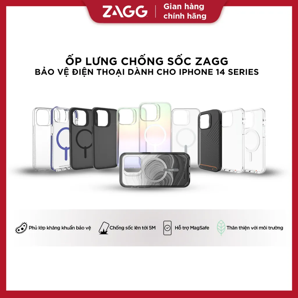 Ảnh Tổng hợp Ốp lưng Gear4 D3O - ZAGG Chống sốc dành cho iPhone 14 / 14 Plus / 14 Pro/ 14 ProMax 1