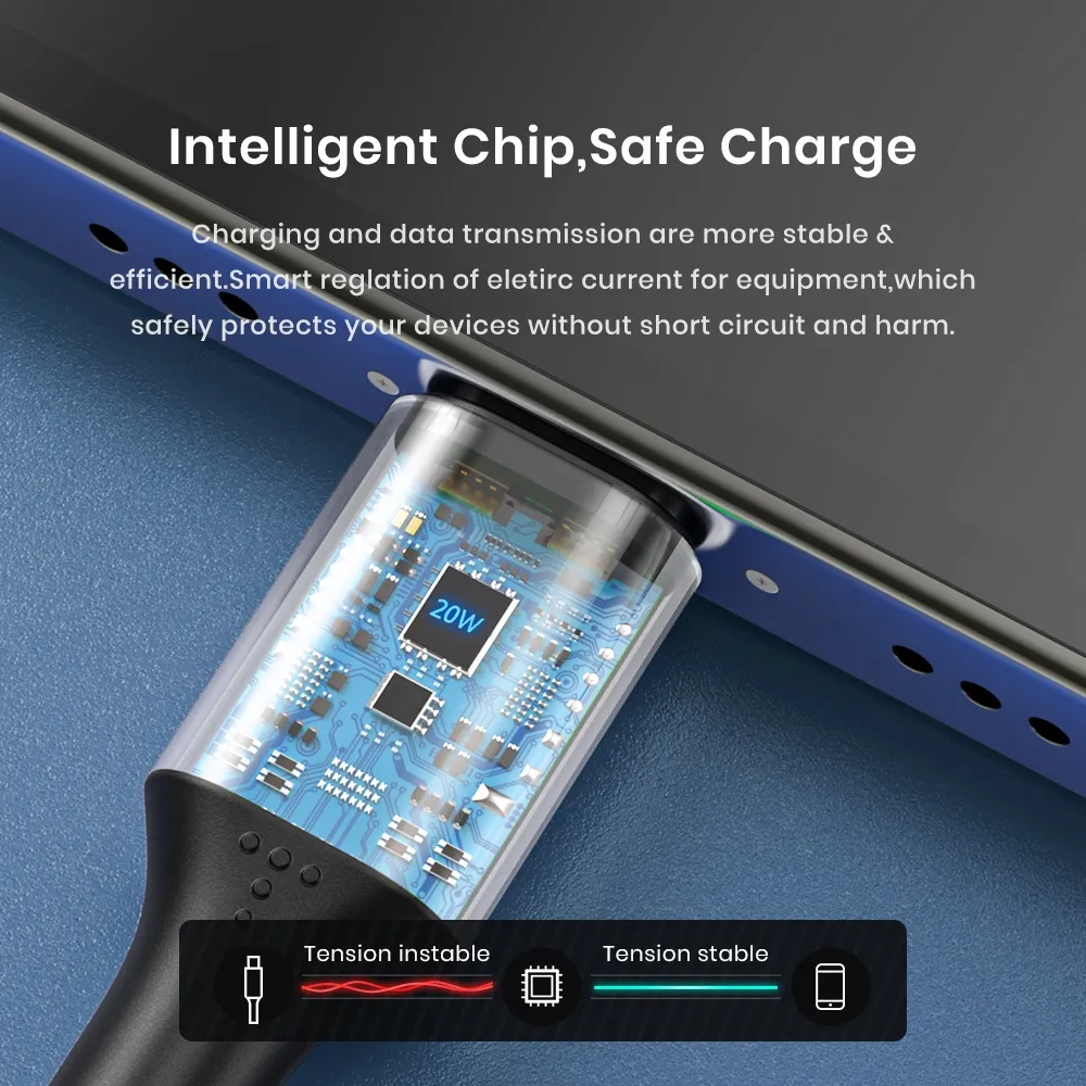 Ảnh TOPK Dây Cáp Sạc Nhanh USB Type C AP10 Cho iPhone 6 7 8 11 X XS 4