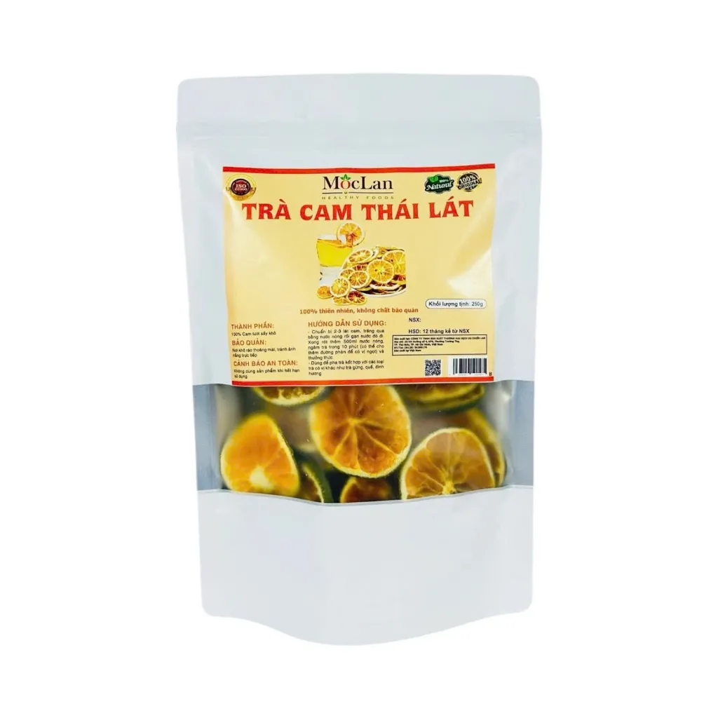 Ảnh Trà Cam sấy thái lát Mộc Lan, bổ sung vitamin C, chống oxy hóa, tăng sức đề kháng - 100g 4