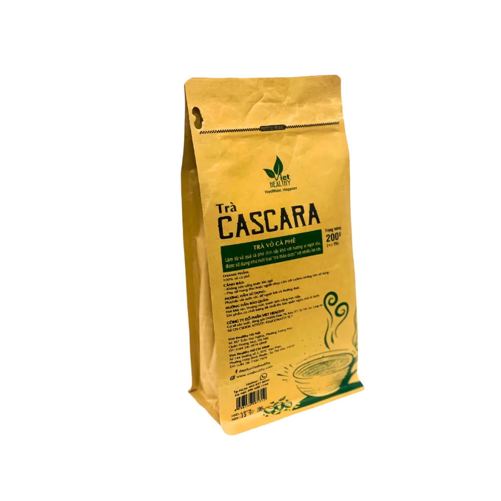 Ảnh Trà Cascara Viethealthy 200g - Trà Từ Vỏ Quả Cà Phê 2