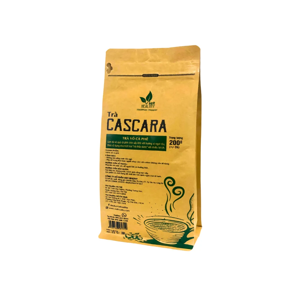 Ảnh Trà Cascara Viethealthy 200g - Trà Từ Vỏ Quả Cà Phê 3
