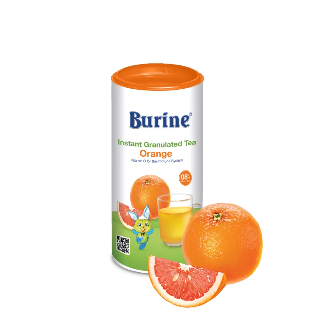 Ảnh Trà cốm hoa quả Burine vị Cam Nam Mỹ bổ sung vitamin, tăng cường đề kháng (từ 8 tháng)_HiPP 1