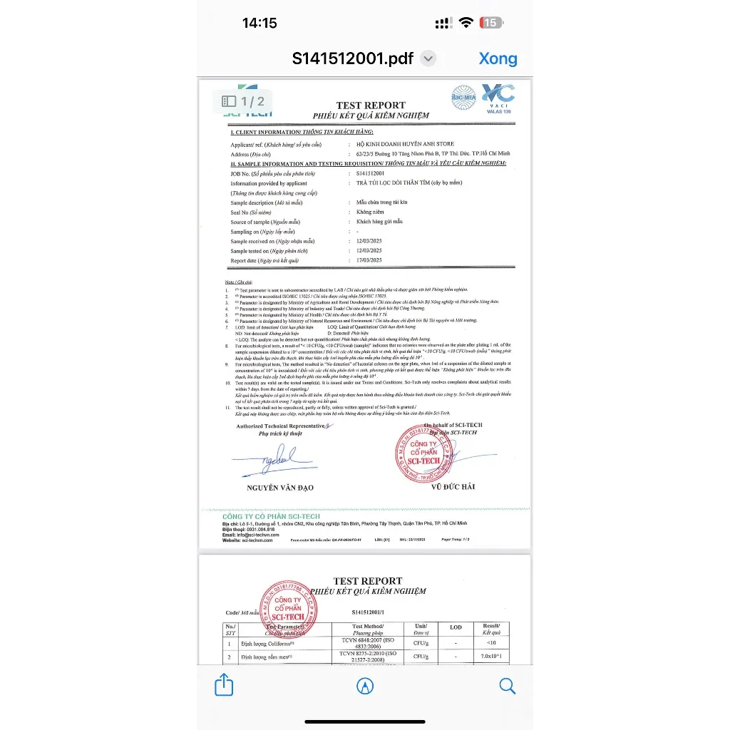 Ảnh Trà Dòi Thân Tím Kingtea (15 ngày uống) 30 túi lọc - Dòi Thân Tím Sấy Lạnh , Sao Thơm - Dòi Thân Tím Bổ Phổi , Giảm Ho 2