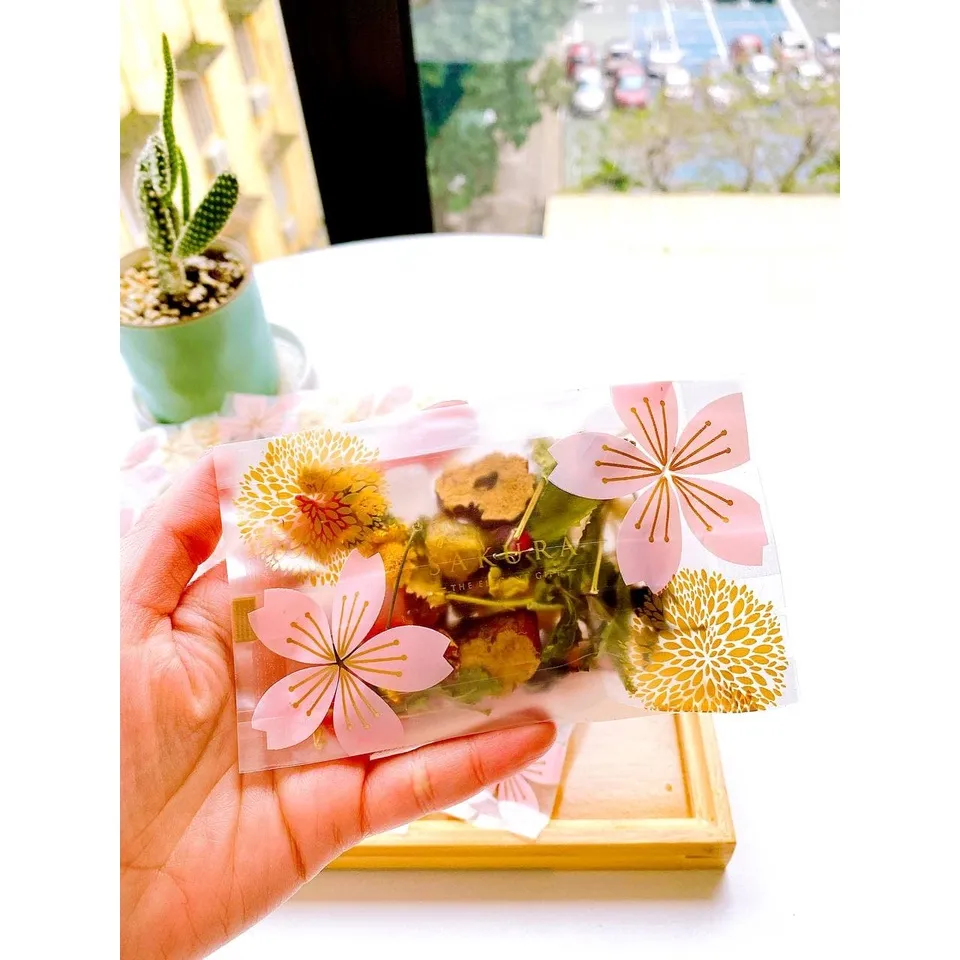 Ảnh Trà Dưỡng Nhan 5 Vị (Hoa Cúc, Hoa Hồng,Táo Đỏ, Cỏ ngọt, Hoa Nhài) Gói 10gr 2