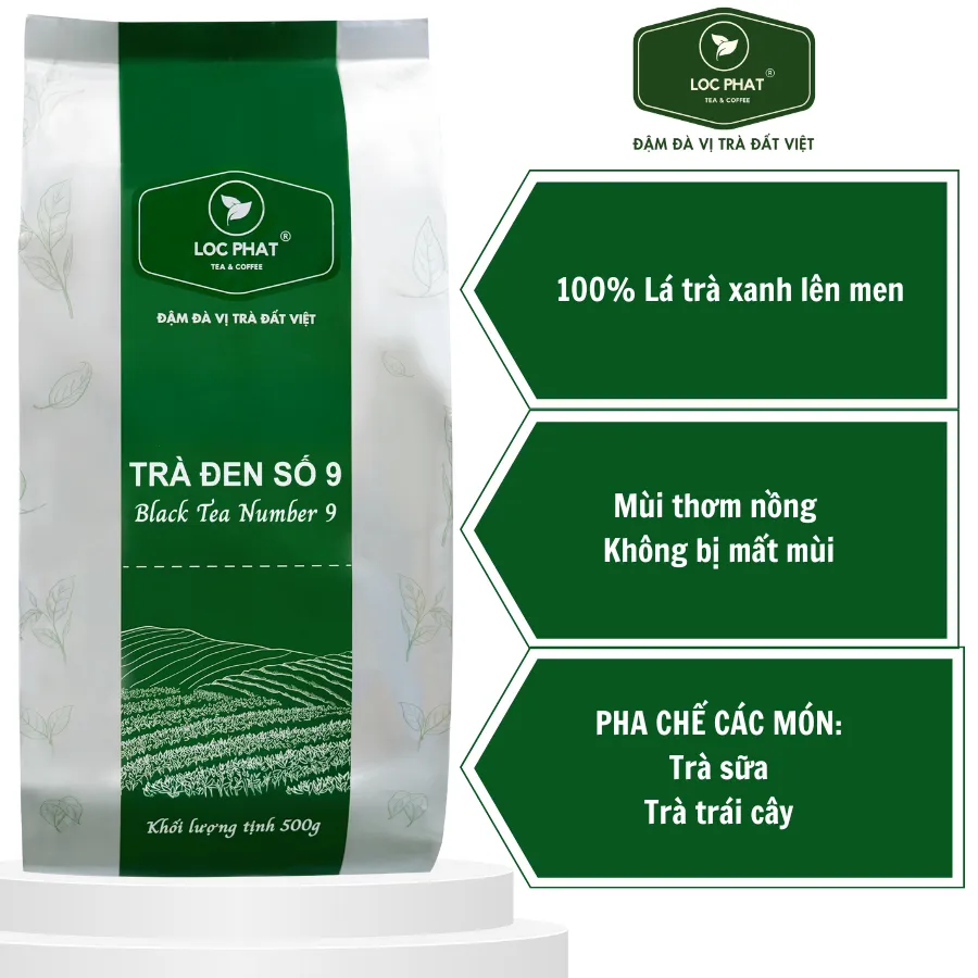 Ảnh Trà Đen Số 9 Lộc Phát - 0.5Kg - Nguyên Liệu Dùng Để Pha Chế Trà Sữa 1