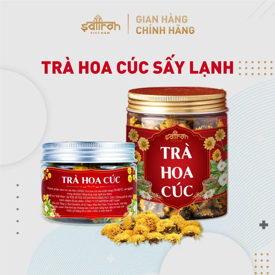 Ảnh Trà hoa cúc sấy lạnh nguyên bông 1