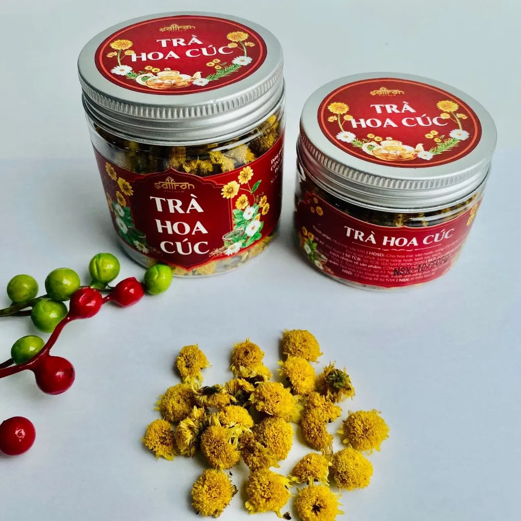Ảnh Trà hoa cúc sấy lạnh nguyên bông 2
