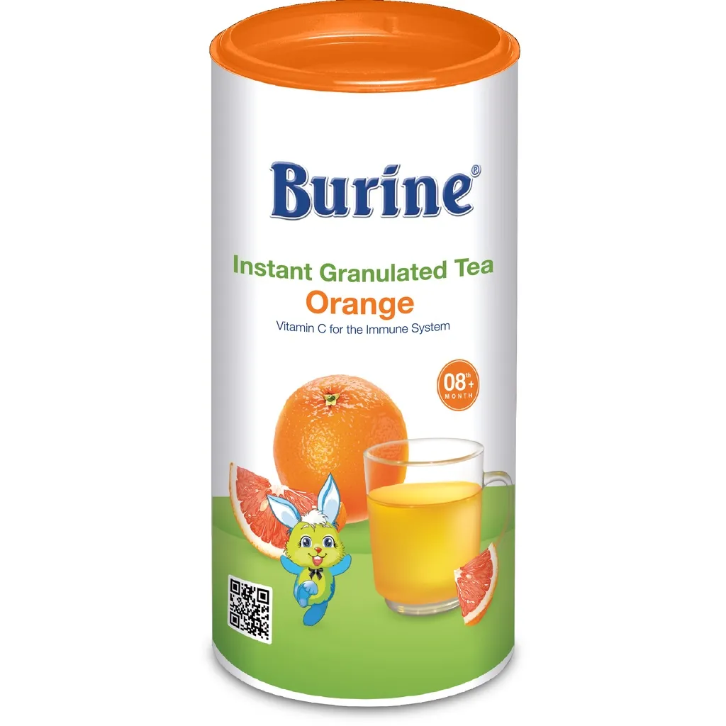 Ảnh Trà Hoa Quả Hòa Tan BURINE Vị Cam Nam Mỹ Thơm Ngon, Bổ Sung Vitamin C Cho Bé Từ 8 Tháng Tuổi (200g) 3
