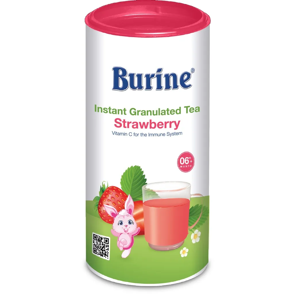 Ảnh Trà Hoa Quả Hòa Tan BURINE Vị Dâu Tây, Giúp Hỗ Trợ Giảm Viêm Nhiễm, Tăng Đề Kháng - Dành Cho Bé Từ 6 Tháng Tuổi 3