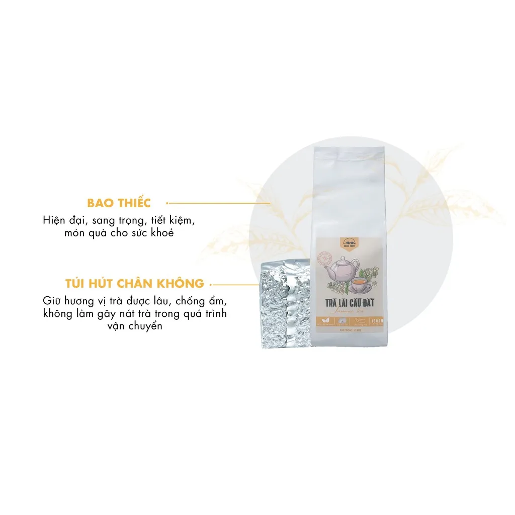 Ảnh Trà Lài Cầu Đất Dalat Farm Loại Đặc Biệt - Túi thiếc 110Gr 3