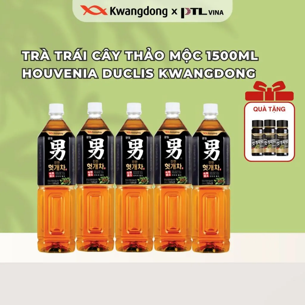 Ảnh Trà Mát Gan Houvenia Duclis KWANGDONG Hỗ Trợ Thanh Lọc Thải Độc Gan Tiện Lợi Dùng Hàng Ngày 50ml/1500ml 1