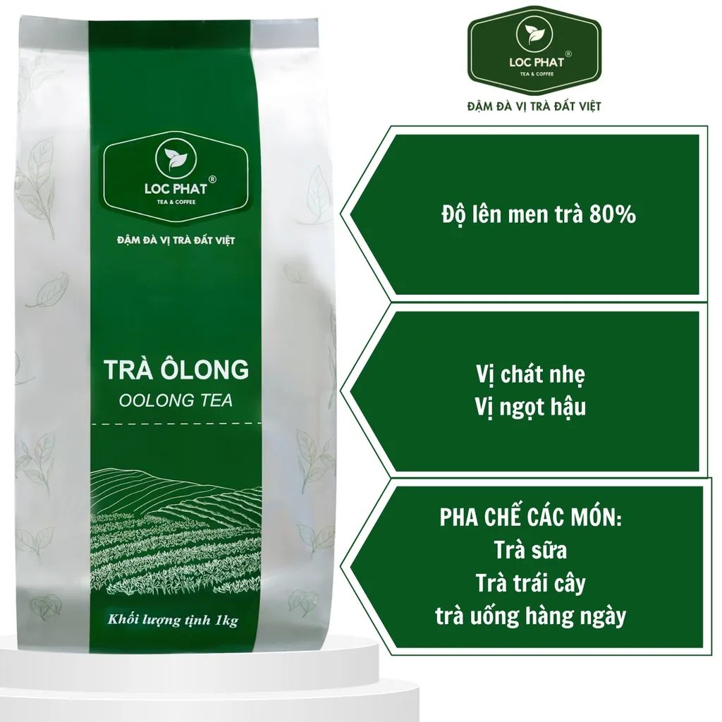 Ảnh Trà Ô Long Lộc Phát - 1KG - Nguyên Liệu Để Pha Chế Trà Sữa (Đồ uống) (Trà Lộc Phát) 1