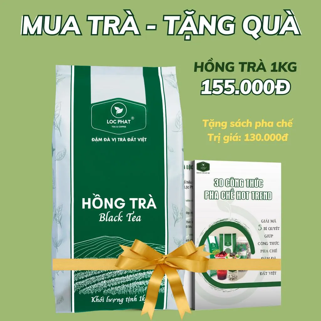 Ảnh Trà Pha Chế + Sách Pha Chế - Trà Lộc Phát 1 Kg 2