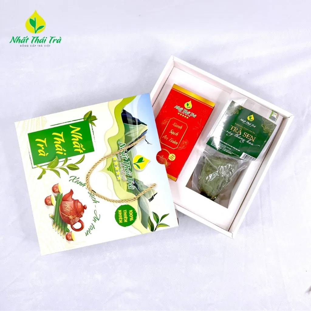 Ảnh Trà Thái Nguyên cao cấp Nhất Thái Trà + Trà sen sấy thăng hoa - Hương vị thanh mát tự nhiên 1