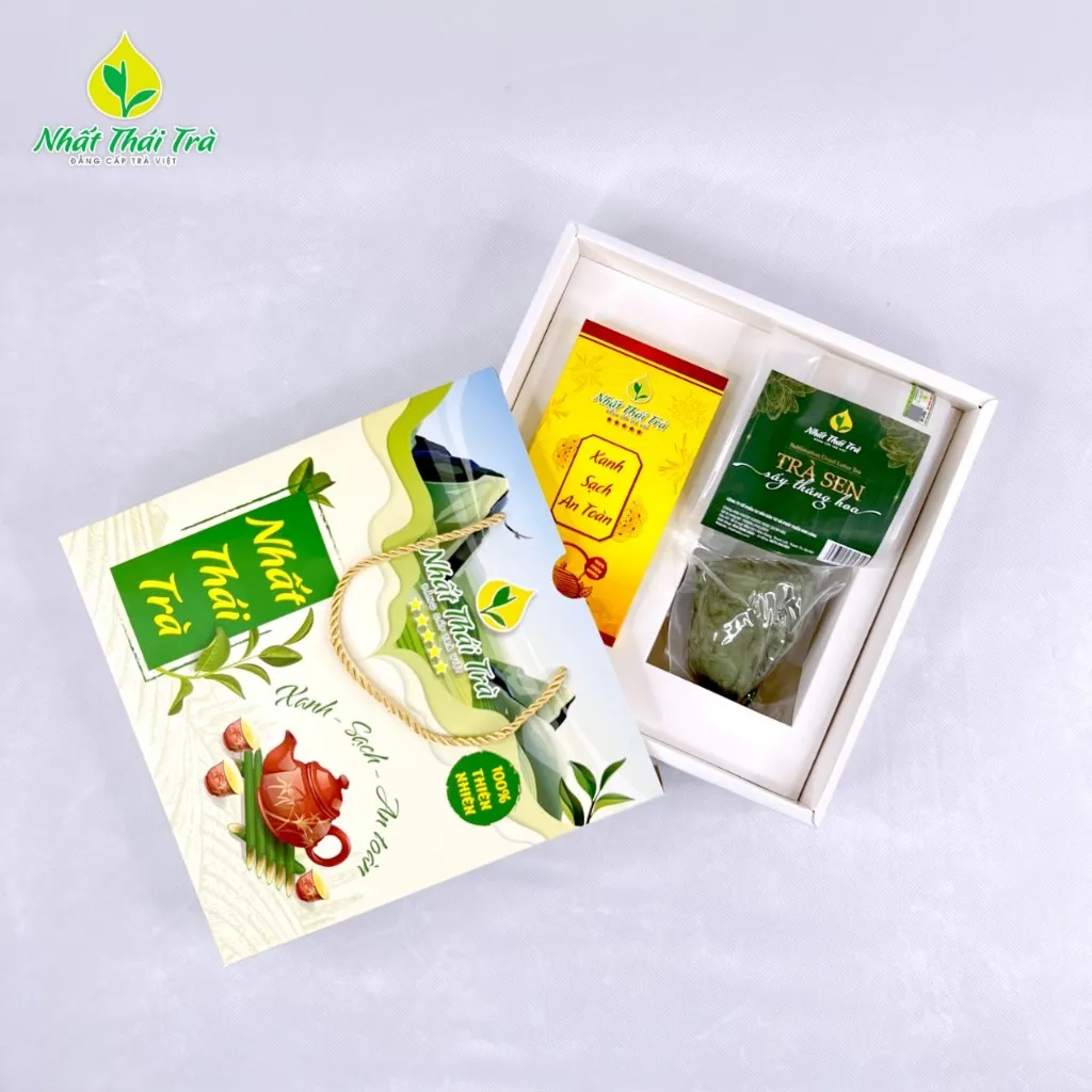 Ảnh Trà Thái Nguyên cao cấp Nhất Thái Trà + Trà sen sấy thăng hoa - Hương vị thanh mát tự nhiên 4