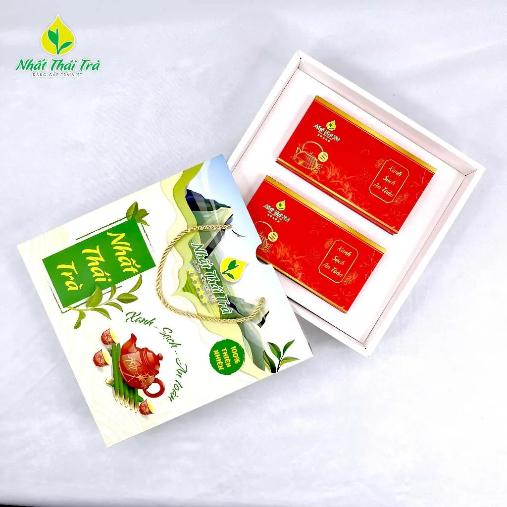 Ảnh Trà Thái Nguyên Nhất Thái Trà mẫu quà biếu tặng đẹp 200gr H35.05 4