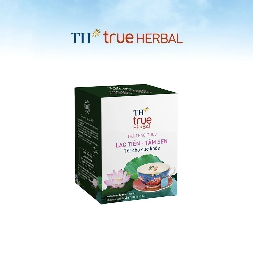 Ảnh Trà Thảo Dược Lạc Tiên Tâm Sen TH true HERBAL 20 Gói 2
