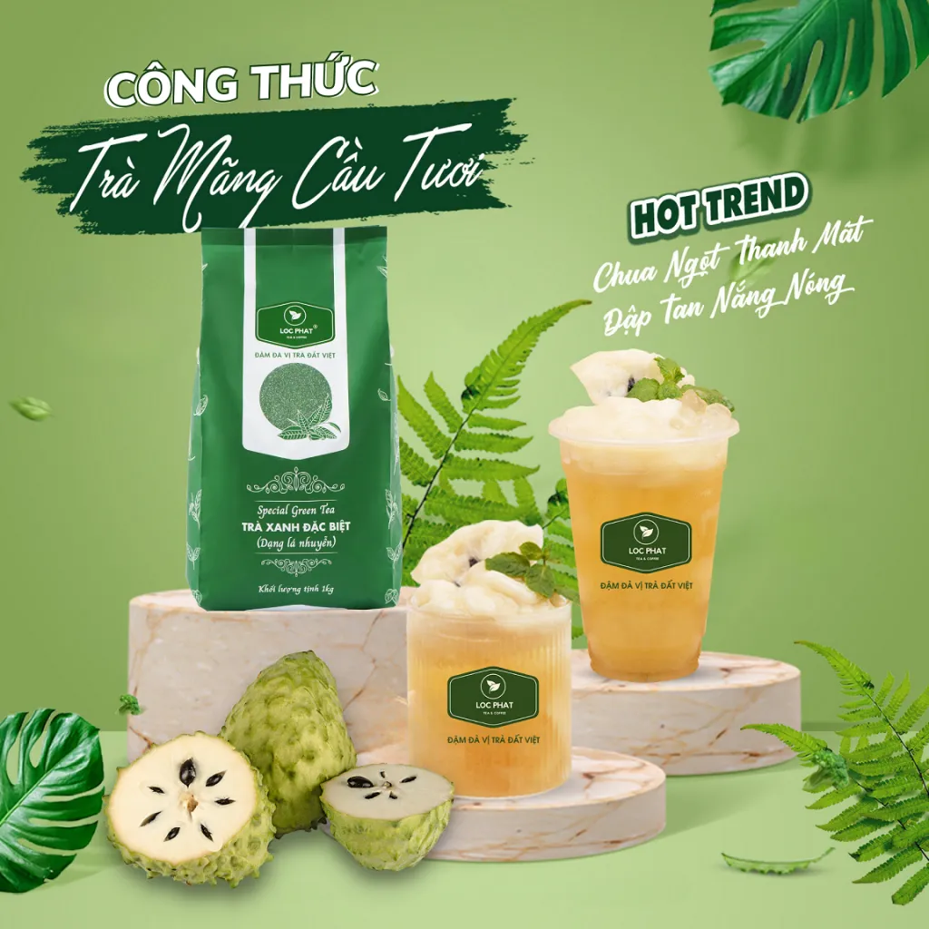 Ảnh Trà Xanh Đặc Biệt Dạng Lá Nhuyễn Lộc Phát 1kg 2