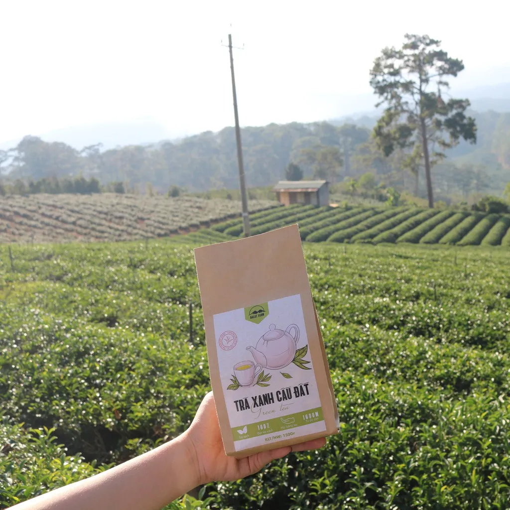 Ảnh Trà Xanh Cầu Đất Dalat Farm - Túi 150Gr 1