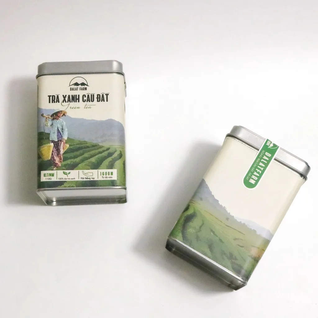 Ảnh Trà Xanh Cầu Đất Dalat Farm - Phiên Bản Đặc Biệt Bà Tôi - Hộp 110 Gr 1