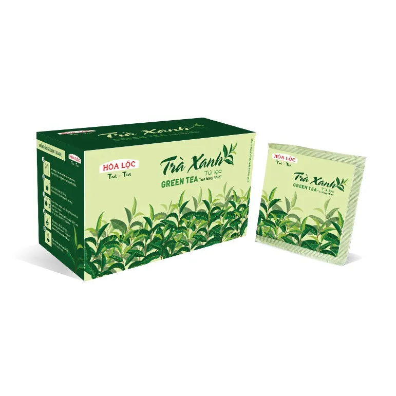 Ảnh Trà xanh dạng túi lọc, trà làm từ búp trà Mê Trang, Hộp 50g - 25 gói trà túi lọc 1