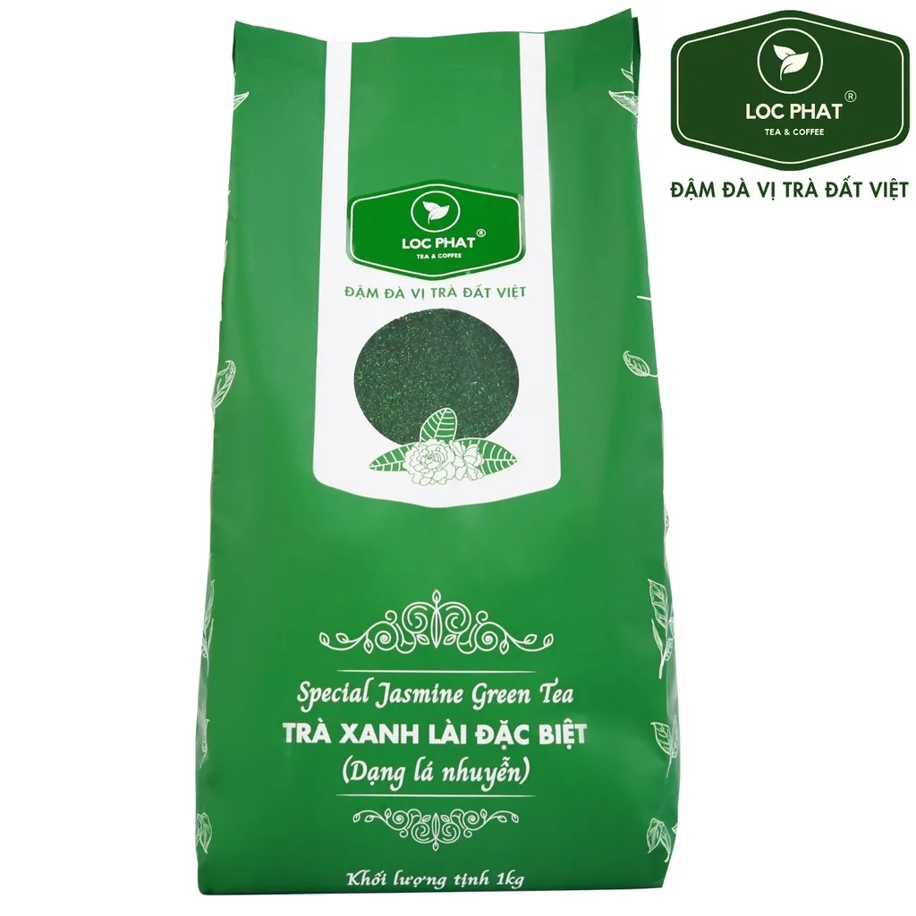Ảnh Trà Xanh Lài Đặc Biệt Lá Nhuyễn Lộc Phát 1kg 2