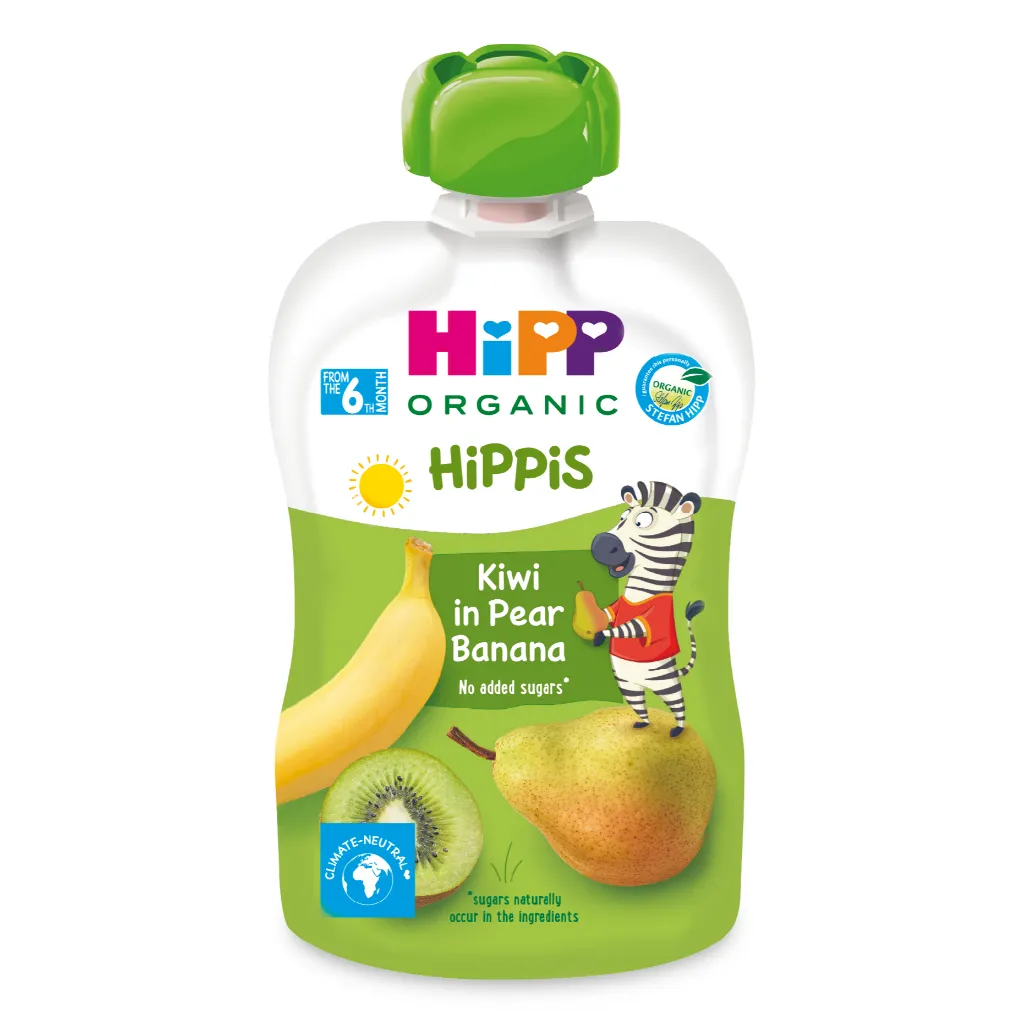 Ảnh Trái cây nghiền 100% trái cây Organic HiPPiS 100g - Nhập khẩu châu Âu 2