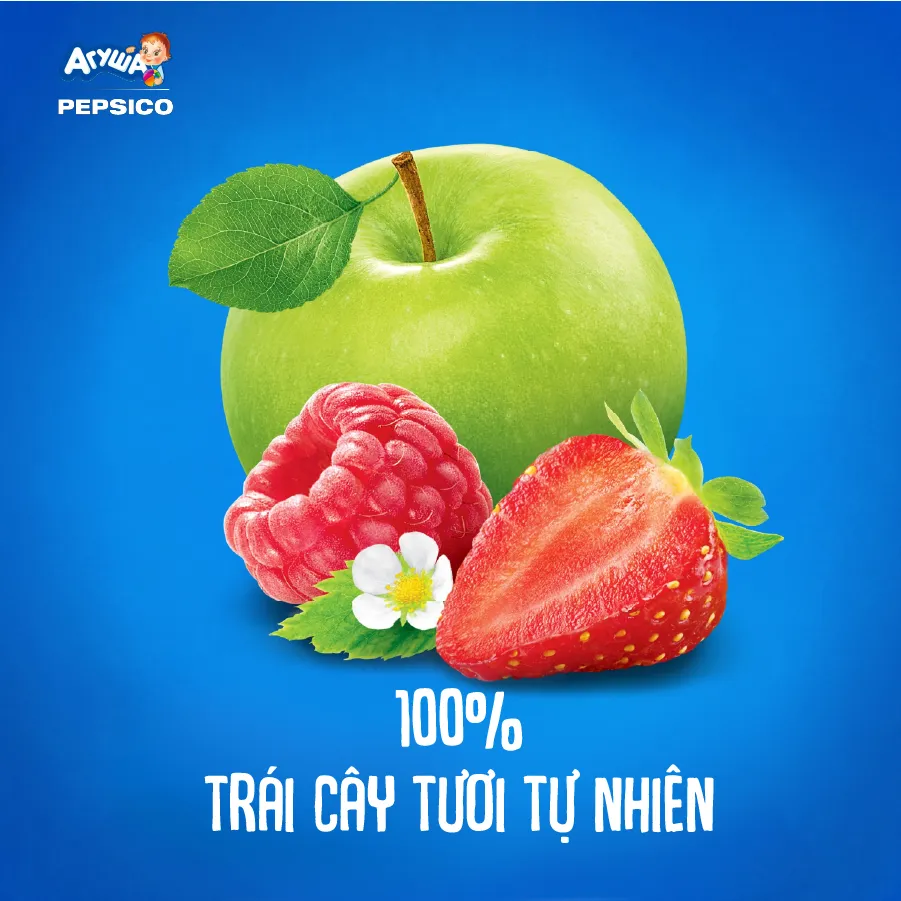 Ảnh Trái cây nghiền vị táo, dâu tây và mâm xôi Agusha 90g dành cho bé từ 6 tháng trở lên 1