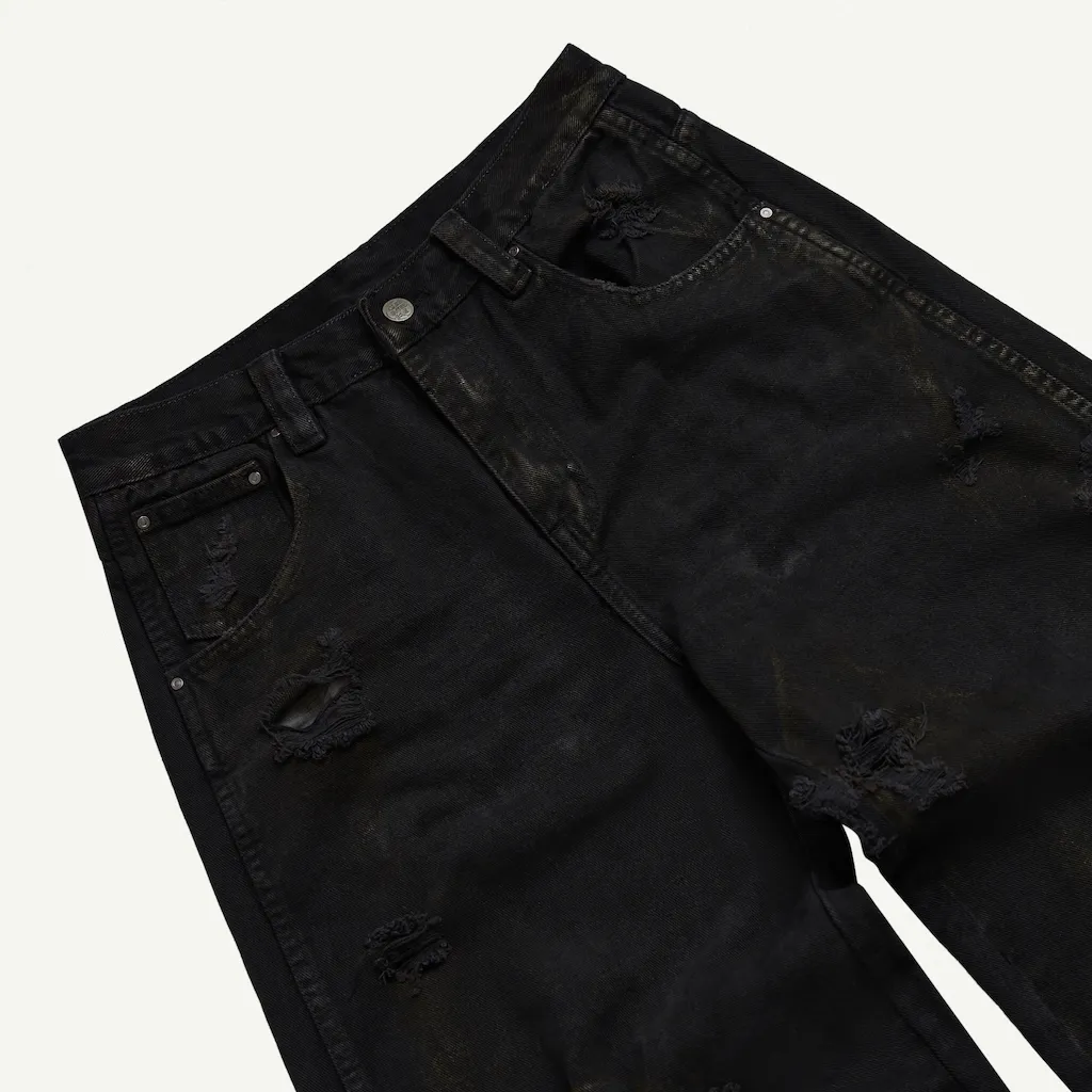 Ảnh TRASH JEANS BLACK / Quần jeans cạp trễ / GAMBLE WORLDWIDE 2