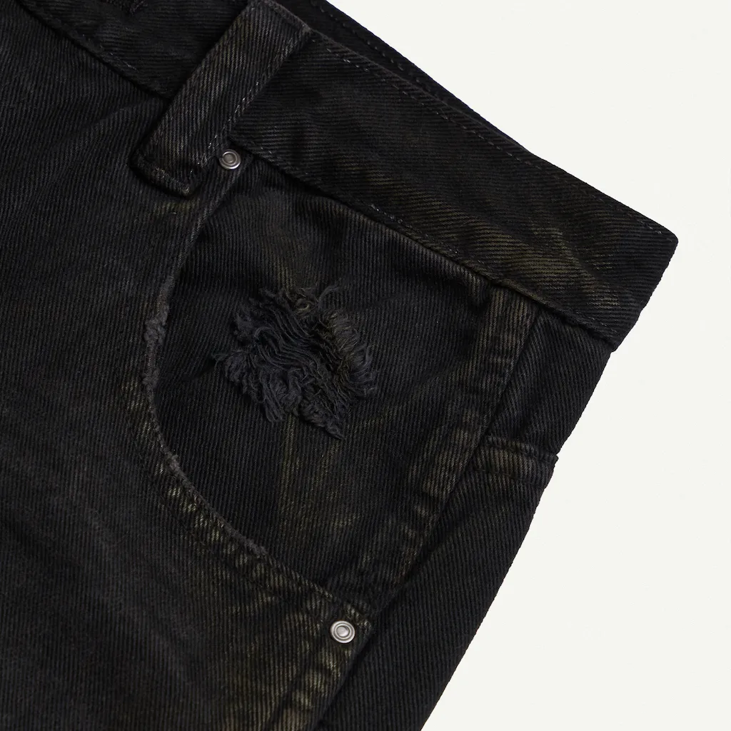 Ảnh TRASH JEANS BLACK / Quần jeans cạp trễ / GAMBLE WORLDWIDE 4