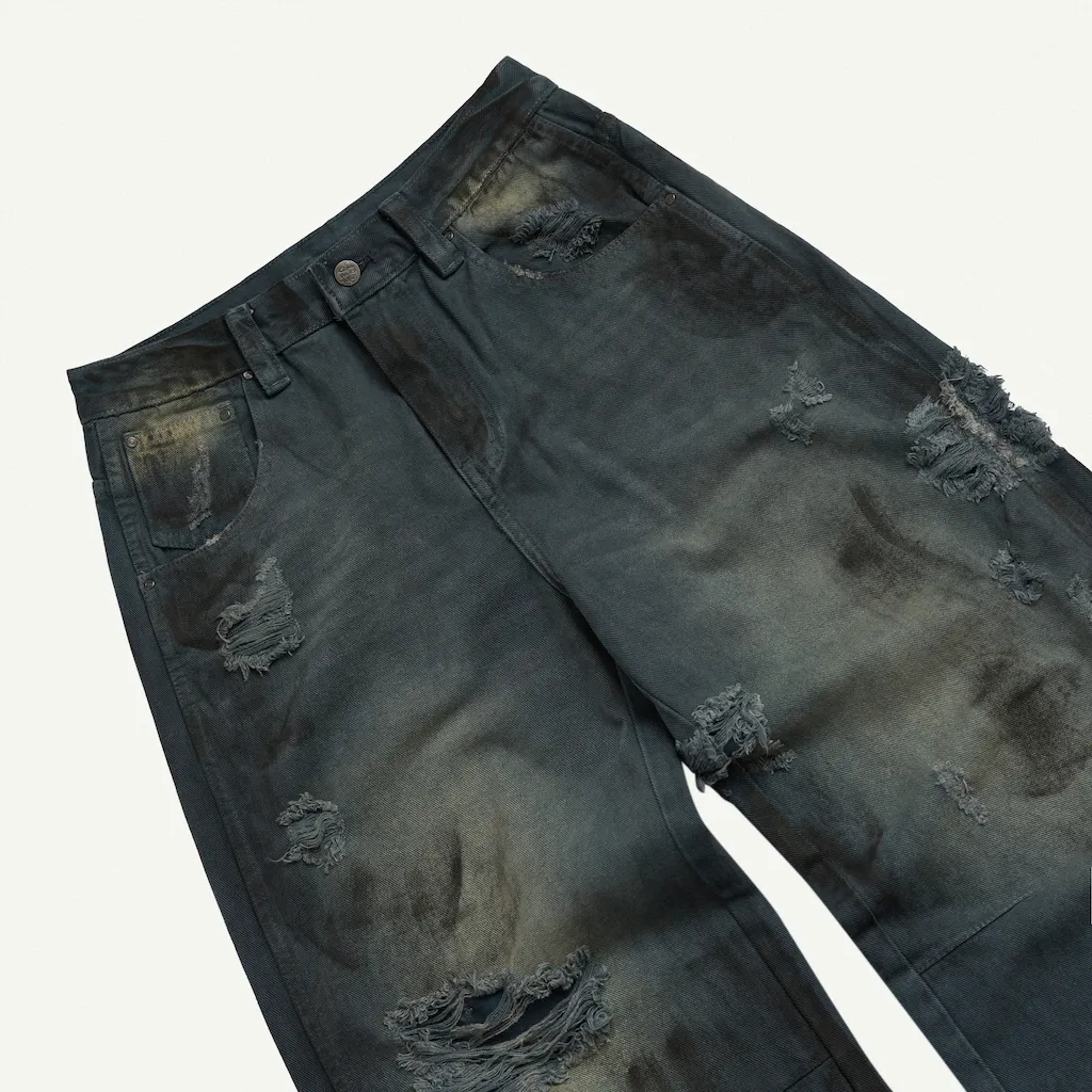 Ảnh TRASH JEANS BLUE / Quần jeans cạp trễ / GAMBLE WORLDWIDE 2