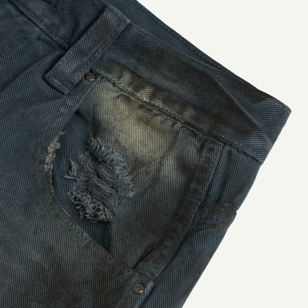 Ảnh TRASH JEANS BLUE / Quần jeans cạp trễ / GAMBLE WORLDWIDE 4
