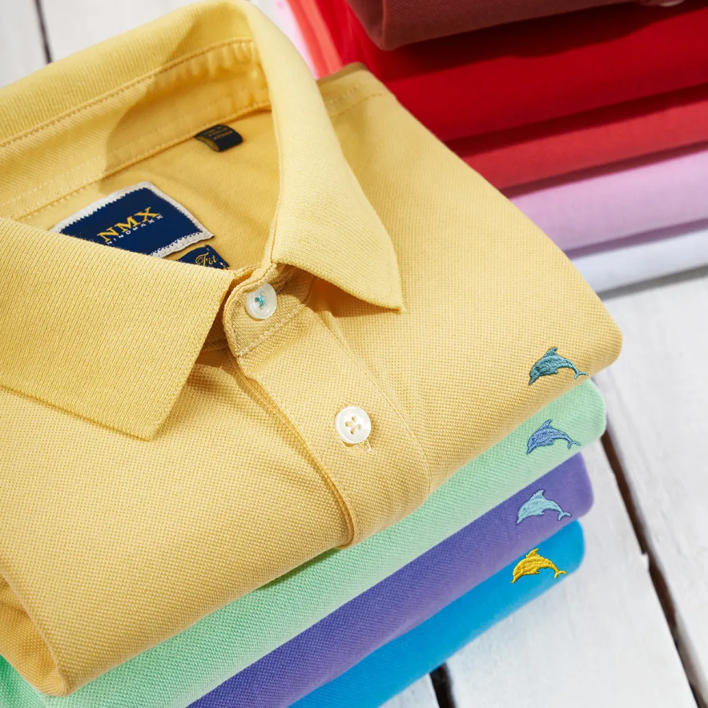 Ảnh Travel Fit Polo - Áo Polo nam cotton spandex co giãn 4 chiều form travel fit 14 màu NINOMAXX 2201003 2